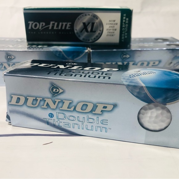 DUNLOP Double Titanium Golf Balls 15 Pcs.Top Flite Titanium XL For Distance 3pc - Picture 4 of 4